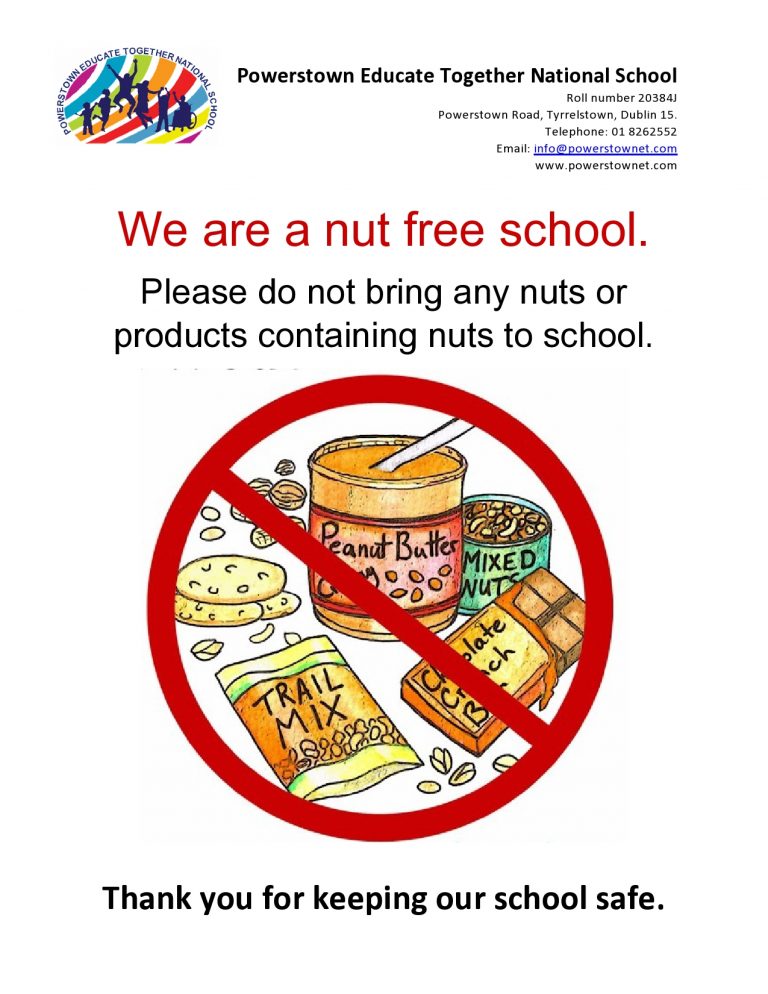 Nut Free School Reminder – Powerstown Educate Together National School ...